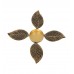 Black & Gold Leaves Urli & Dia Set of 2